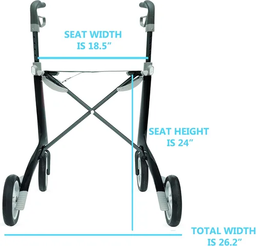 Vista 4 de byAcre.- Andadera ultraligera de carbono con bolsa organizadora.