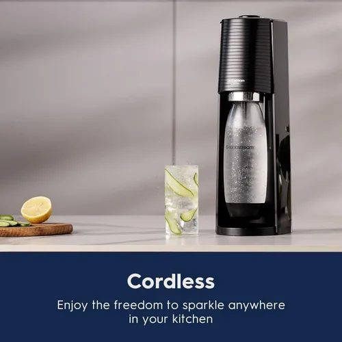 Vista 7 de SodaStream Terra - paquete para agua con gas (rojo), con CO2, botellas DWS y sabores Bubly Drops