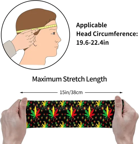 Vista 5 de Diadema deportiva duradera y elástica unisex