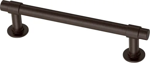 Vista 25 de Franklin Brass Francisco (paquete de 5) manijas de gabinete de 3 pulgadas con orificio central Herrajes de bronce champán para puertas de cocina