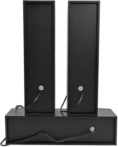 Vista 9 de Rockville HTS56 Sistema de cine en casa de 1000W de 5.1 canales, Bluetooth, USB, subwoofer de 8", efectos de luz LED, control remoto, entrada