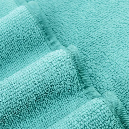 Vista 3 de POLYTE Toalla de baño de microfibra de secado rápido sin pelusas, 57 x 30 pulgadas, paquete de 4 (aguamarina)