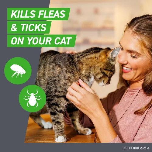 Vista 2 de FRONTLINE Plus Tratamiento de pulgas y garrapatas para gatos de más de 1.5 libras. 3 tratamientos