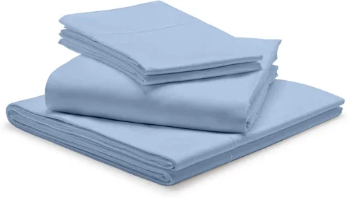 Vista 17 de 1000-Thread Count 100% Egyptian Cotton Twin Sheet Set, Soft Breathable Sateen Weave Long Staple Cotton, 1000-TC Pure Cotton, Fits Mattress 15" Deep