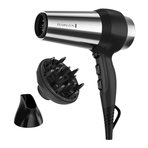 Remington Secador de pelo resistente a los impactos, secador de 1875 vatios con tecnología de turmalina, titanio y cerámica, 3 calefacción, 2