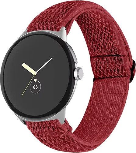 Vista 2 de FitTurn Compatible con Google Pixel Watch 3 de 1.614 pulgadas/Pixel Watch 2/Pixel Watch Correa elástica ajustable de tela de nailon de repuesto