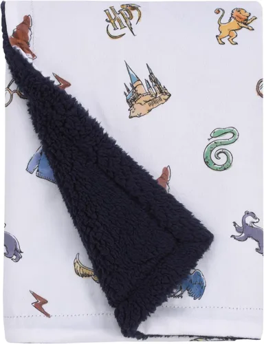 Vista 7 de Disney Classic Pooh Hunny Fun with Piglet and Tigger - Manta para bebé súper suave color blanco y gris pardo