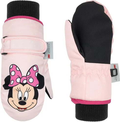 Disney Guantes de Mickey Mouse para niños de 2 a 4 años, guantes impermeables para niños pequeños, guantes de nieve de Mickey para niños, guantes