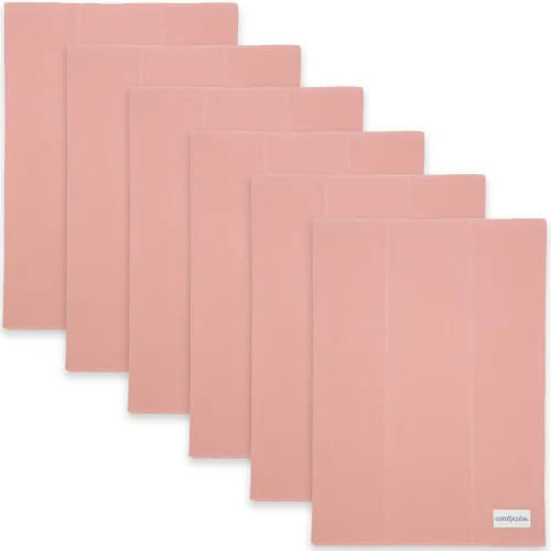 Vista 53 de Comfy Cubs Juego de 6 paños para eructos para bebés, grandes, 6 capas, ultra absorbentes, 100% algodón para escupir, babear y ensuciar, suaves