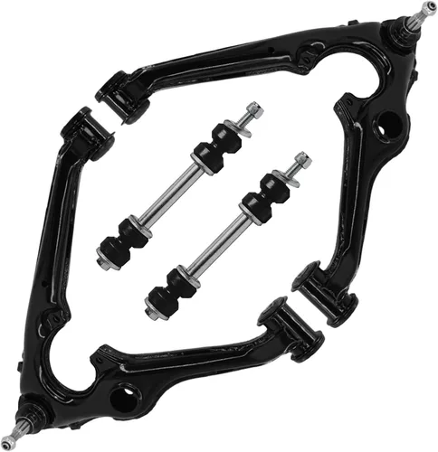Vista 20 de Detroit Axle - Ejes de eje delantero izquierdo derecho CV + brazos de control delanteros inferiores de repuesto para Ford Focus 2000-2004 - Juego