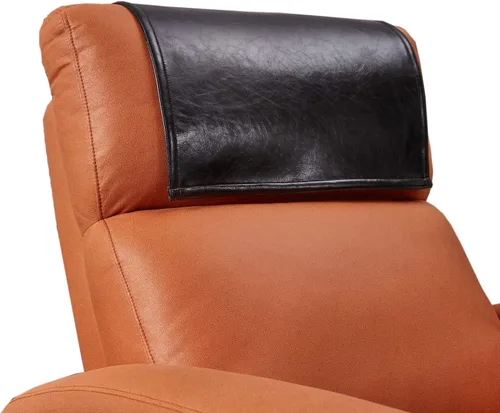 Vista 10 de Protector antideslizante para reposacabezas reclinable, lavable de piel sintética, fundas para reposacabezas para silla reclinable, fundas