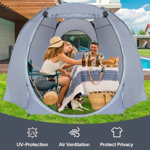 Vista 9 de Alvantor® Pop Up Screen Tent House Room Instant Outdoor Camping Canopy Sun Shelter Gazebo for Patio, Backyard & Deck, Privacy Tent(2-10 People