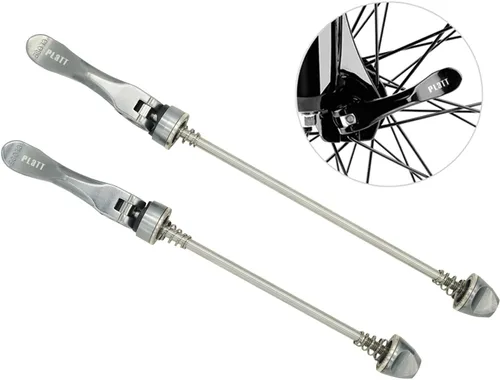 PLATT Brochetas de liberación rápida para bicicleta, brochetas de cubo de rueda MTB eje delantero y trasero apto para bicicleta de carretera,