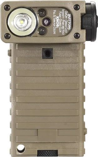 Vista 2 de Streamlight 14032 Sidewinder Linterna táctica militar con articulación de cabeza y baterías, Coyote