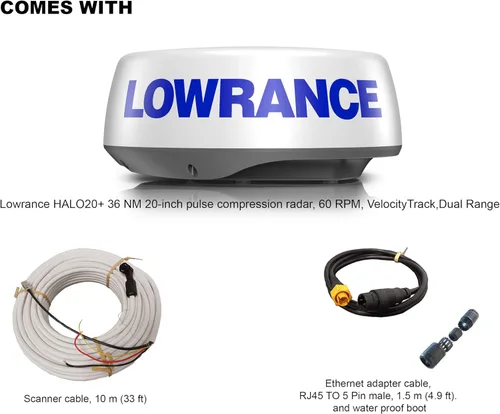 Vista 4 de Lowrance Halo 20+ Radar, negro, talla única (000-14542-001)