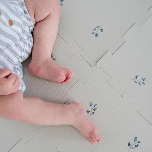 Vista 5 de 3 Sprouts Tapete de juego de espuma para bebé, azulejos de espuma suave para niños con alfombrillas de rompecabezas entrelazadas para sala