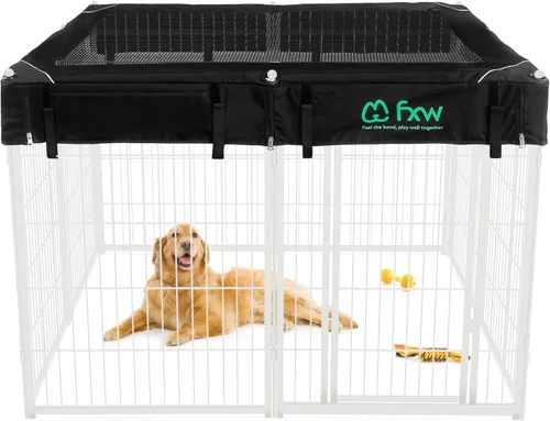 Vista 29 de FXW Homeplus Unleashed Corralito para Perros de Interior - Juego Sin Estrés y Seguro, Resistente de 24 Pulgadas 2 Paneles Corralito para Cachorros