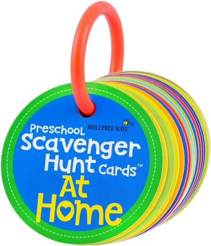 MOLLYBEE KIDS Tarjetas de búsqueda del tesoro para preescolar en casa, juegos preescolares, regalos para edades 3, 4