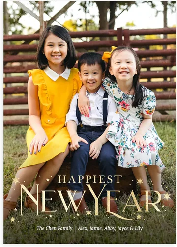 Vista 19 de Let's Make Memories - Tarjetas navideñas personalizadas con sobres, tarjetas navideñas de 5 x 7 pulgadas, sobres blancos, Colorful Lights