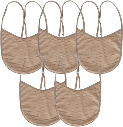 Vista 10 de Cubierta de estoma de cuello para traqueotomía, cubierta de laringectomía transpirable para cuidado de traqueotomía, suministros de cuidado Caqui