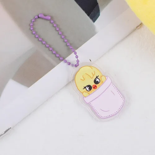 Vista 5 de G-Ahora K-POP Merchandise Stray Wallet con llavero para fans, WC-BbokAri