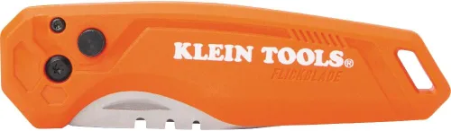 Vista 5 de KLEIN TOOLS 44320 FLICKBLADE - Cuchillo plegable de bolsillo utilitario, EDC compacto con hoja de acero inoxidable, cerradura de botón, clip
