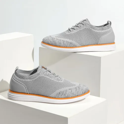 Vista 9 de Bruno Marc Zapatillas de malla para hombre Oxfords ligeras