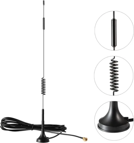 Vista 2 de Antena de base magnética celular de 9dBi para exteriores de alto alcance 4G LTE compatible con Spypoint Link Micro EVO Solar Hunting Wildlife Game
