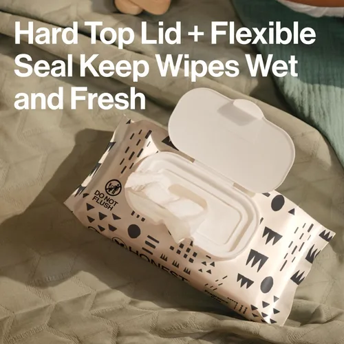 Vista 8 de The Honest Company - Toallitas limpiadoras para bebé con 99% de agua, respetuosas con el medioambiente, compostables, a base de plantas, Pattern Play