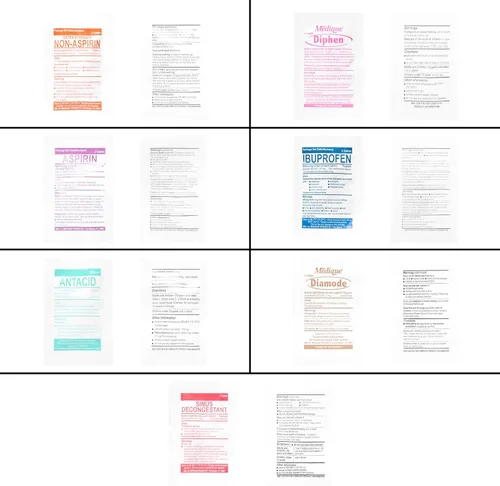 Vista 5 de Kit de primeros auxilios Suministros de recambio Paquete de medicamentos para rellenar kits pequeños o viajar