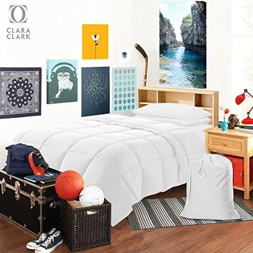 Vista 3 de Juego de sábanas Crescent Bedding de 100% algodón, extralargas, suaves y cómodas para cama de dos plazas