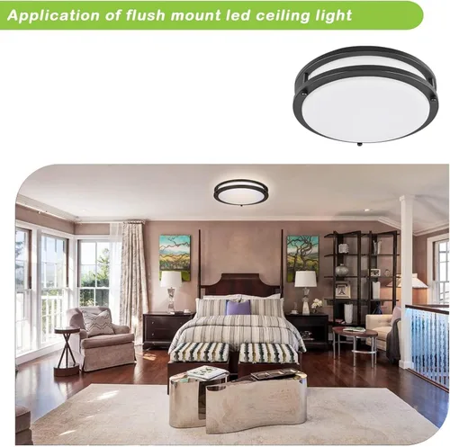 Vista 8 de hykolity - Lámpara de techo LED de 10 pulgadas de montaje empotrado, 17W 1100lm, luces de techo ajustables de 2700K/3000K/3500K/4000K/5000K