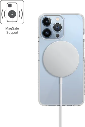 Vista 8 de Armor Funda Signature para iPhone 13 Pro Max (transparente con cinta gris)