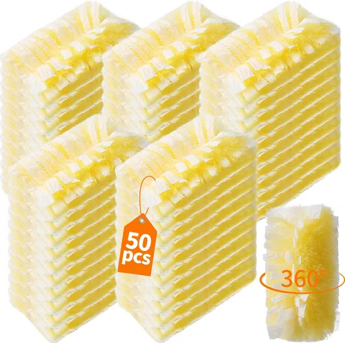 Vista 7 de 50 repuestos de plumero resistentes de 360° compatibles con Swiffer, más grandes, repuestos de plumeros electrostáticos desechables extra gruesos
