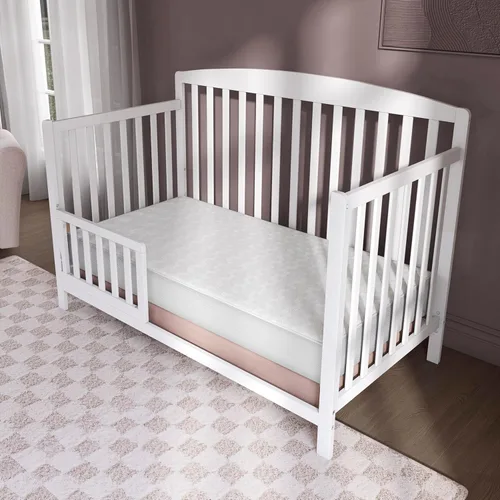 Vista 2 de Dream On Me Colchón transpirable 2 en 1 para cuna y cama infantil, 5 pulgadas