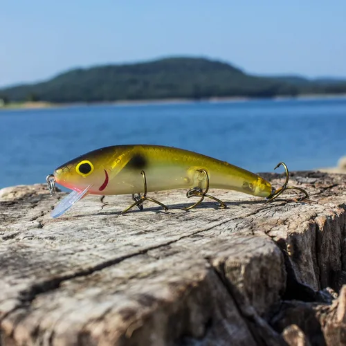 Vista 5 de Cotton Cordell Ripplin' Red Fin Crankbait - Señuelo de pesca, 4 1/2 pulgadas, 3/8 onzas