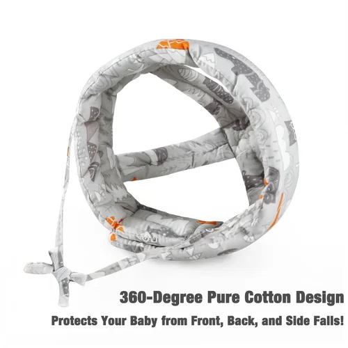 Vista 4 de PandaEar Casco de bebé para gatear y caminar, protector de cabeza de bebé, cascos para bebés de 6 a 12 meses, cojín de protección para la cabeza
