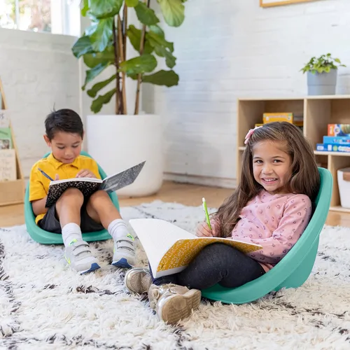 Vista 173 de ECR4Kids Leaf Asiento de suelo, silla mecedora, morado, 6 piezas