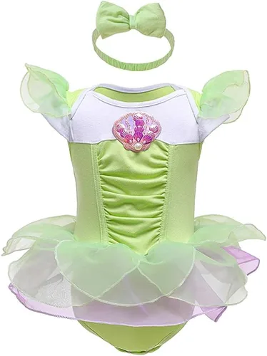 Dressy Daisy - Mameluco con diadema para bebé o niñas pequeñas, diseño de princesa, disfraz para Halloween, cumpleaños, fiestas