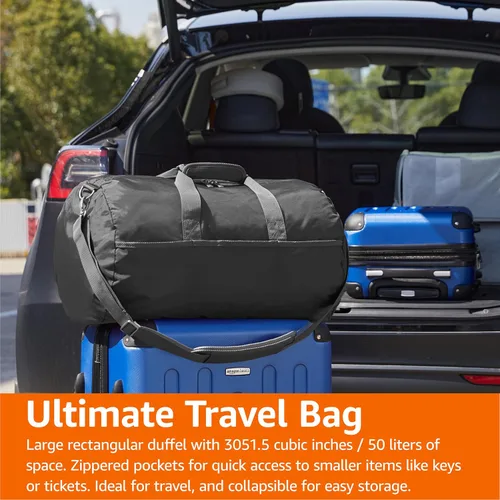 Vista 6 de Bolsa de viaje Amazon Essentials, Negro
