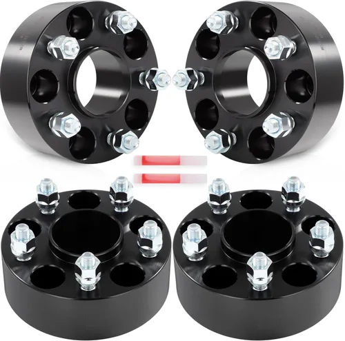 SCITOO 4 espaciadores de rueda de 5 x 4.5 pulgadas de diámetro de 2.602 in de 12 x 1.25 pulgadas, espaciadores de rueda de 5 lengüetas para Nissan