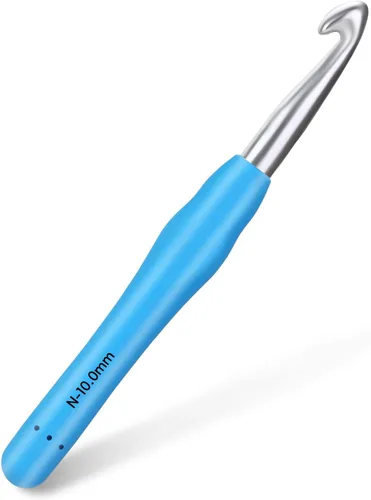 Vista 10 de Gancho de ganchillo, Gancho de ganchillo ergonómico de 2.0 mm, Agujas de ganchillo para manos artríticas, Agujas de tejer con mango suave