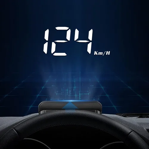 Vista 4 de Coche, HUD Proyector Multifunción Medidor de Alarma de Alarma de Fatiga Conducción Recordatorio