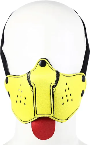 Vista 8 de Bozal de neopreno para cachorro, capucha para perro, máscara de juego, color negro