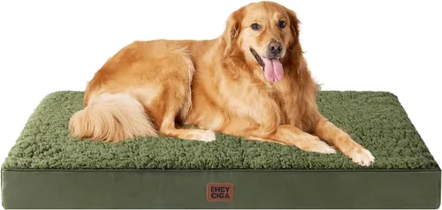 Vista 27 de EHEYCIGA Camas ortopédicas XL para perros extra grandes con funda extraíble lavable, gris, 44 x 32 pulgadas