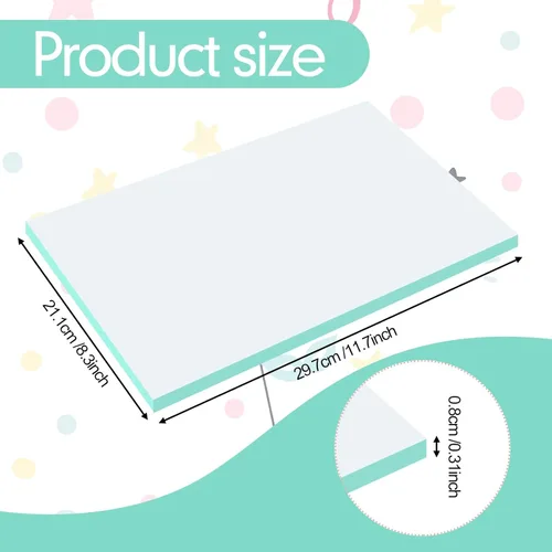 Vista 2 de Yeaqee 3 bloques de linóleo de 11.7 x 8.3 pulgadas, 3 bloques de tallado de color, bloque de linocut suave, hoja de linóleo extra grande, linóleo