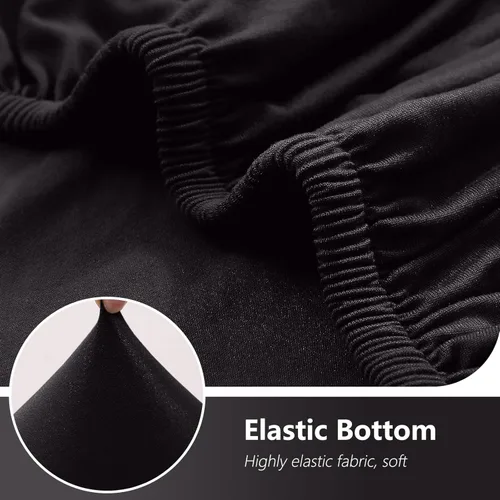 Vista 4 de hyha Fundas de sofá de 4 piezas para sofá de 3 cojines, fundas de sofá suaves y lavables, fundas de sofá elásticas para perros, protector de muebles