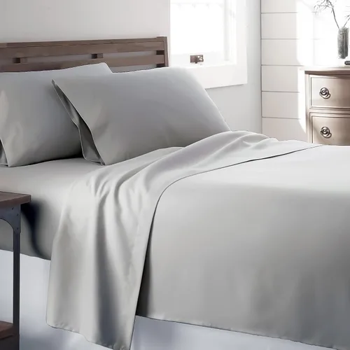 Vista 10 de Sábanas de satén 100 % algodón de 400 hilos, con bolsillo profundo, sábanas de algodón vigorosas, frescas y fuertes