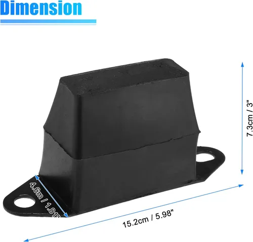 Vista 5 de X AUTOHAUX 2 piezas de tope de suspensión trasera de 3 pulgadas para Jeep XJ Cherokee 1987-2001 para Jeep M-J Comanche 1987-1992 Leaf Spring Jounce