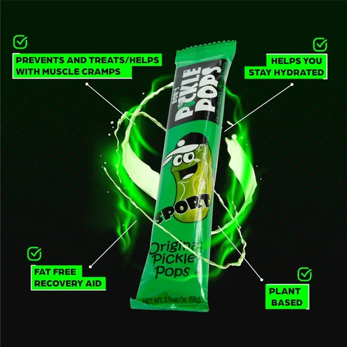 Vista 7 de Bob's Pickle Pops - Paletas de hielo con sabor original a jugo de eneldo - Paletas congeladas pre-entrenamiento - Alivio de calambres